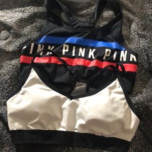Pink sports bras